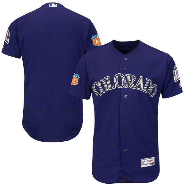 2017 MLB Colorado Rockies Blank Purple Jerseys->colorado rockies->MLB Jersey